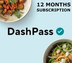 DoorDash DashPass 12 Months Subscription Card US