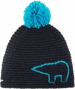 Eisbär Jay Pompon Beanie Black/Blue UNI Lyžařská čepice