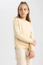 DEFACTO Girl's Crew Neck School Sweater