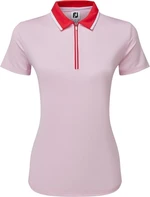 Footjoy Colour Block Lisle Pink/Red L Rövid ujjú póló