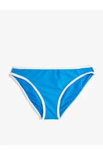 Koton Basic Bikini Bottoms with Pile Detail, Normal Waist.