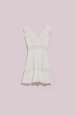 WOMEN'S DRESS L-SU-4045 WHITE