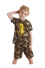 Denokids Skateboard Dino Boy's Summer T-shirt Shorts Set