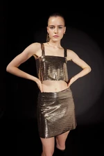 DEFACTO A-Line Shiny Mini Skirt