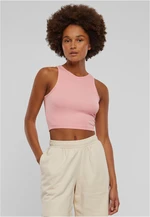 Dámský Cropped Rib Top - růžový