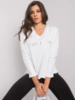 RUE PARIS White women's long-sleeved T-shirt