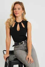 Cool & Sexy Women's Window Blouse Black