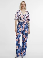 Orsay Women's Navy Blue Floral Jumpsuit - Women's