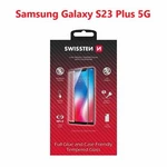 Tvrzené sklo Swissten Full Glue, Color Frame, Case Friendly pro Samsung Galaxy S23+, černá