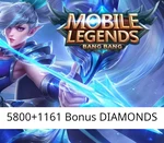 Mobile Legends - 5800+1161 Bonus Diamonds Key
