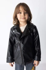 DEFACTO Baby Boy Faux Leather Coat