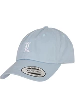 Letter light blue low profile cap L