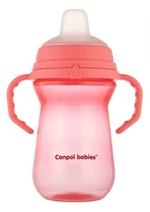 Nevylévací hrníček Canpol Babies s měkkým náustkem, růžový, 250 ml