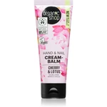 Organic Shop Cherry & Lotus posilující balzám na ruce a nehty 75 ml