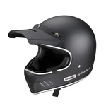 Moto přilba W-TEC Black Heart Retron  Simple Black  L (59-60)