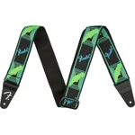 Fender Neon Monogram Strap Grn/blue Pasek Gitarowy