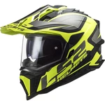 Enduro helma LS2 MX701 Explorer Alter  Matt Black H-V Yellow  M (57-58)