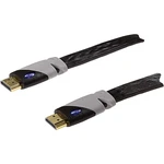 Schwaiger HDMI prepojovací kábel #####HDMI-A Stecker, #####HDMI-A Stecker 3.00 m čierna HDMF30 533 pozlátené kontakty, v