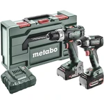 Metabo BSLBL+SSD200LTBL -aku príklepová vŕtačka, aku rázový uťahovač  + akumulátor, vr. nabíjačky