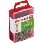 Fischer  653964 skrutka so zápustnou hlavou 5 mm 25 mm krížová dražka Pozidriv     glavanizované zinkom 20 ks