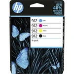 HP Ink cartridge 912 originál balenie po 4 ks čierna, zelenomodrá, purpurová, žltá 6ZC74AE