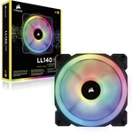 Corsair LL140 RGB Dual Light Loop PC vetrák s krytom čierna, RGB (š x v x h) 140 x 140 x 25 mm vrátane LED osvetlenia