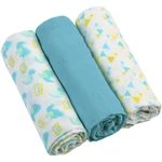 BabyOno Diaper Super Soft látkové plienky Blue 70 × 70 cm 3 ks