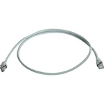 Telegärtner L00001A0090 RJ45 sieťové káble, prepojovacie káble CAT 6A S/FTP 1.50 m sivá samozhášavý, bez halogénov 1 ks