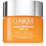 Clinique Superdefense™ SPF 25 Fatigue + 1st Signs Of Age Multi-Correcting Cream krém proti prvým známkam starnutia pre mastnú a zmiešanú pleť SPF 25 5