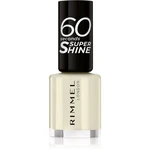 Rimmel 60 Seconds Super Shine lak na nechty odtieň 730 Silver Bullet 8 ml