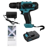 148VF 2.0Ah Cordless Electric Impact Drill Rechargeable Drill Screwdriver W/ 1 or 2 Li-ion Battery