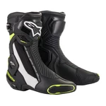 Dámské moto boty Alpinestars SMX Plus 2 černá/bílá/žlutá fluo  černá/bílá/žlutá fluo  37