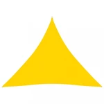 Stínící plachta trojúhelníková 5 x 5 x 5 m oxfordská látka Dekorhome Žlutá