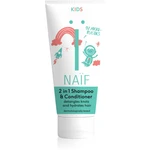 Naif Kids Shampoo & Conditioner šampón a kondicionér 2 v1 pre deti 200 ml