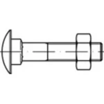 Plochá guľatá skrutka TOOLCRAFT 111271 M12 DIN 603 180 mm oceľ 25 ks