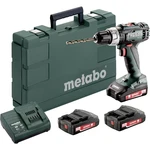 Metabo BS 18 L Set 602321540 aku vŕtací skrutkovač  18 V 2 Ah Li-Ion akumulátor + 3. akumulátor, + púzdro