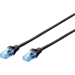 Digitus DK-1511-030/BLACK RJ45 sieťové káble, prepojovacie káble CAT 5e U/UTP 3.00 m čierna  1 ks