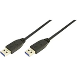 LogiLink #####USB-Kabel #####USB 3.2 Gen1 (USB 3.0 / USB 3.1 Gen1) #####USB-A Stecker, #####USB-A Stecker 2.00 m čierna