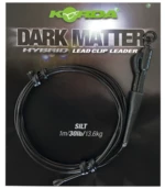 Korda koncová montáž dark matter leader size 8 ring swivel 40 lb 50 cm - clear