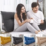Triangular Wedge Lumbar Pillow Support Cushion Backrest Bolster Soft Headboard