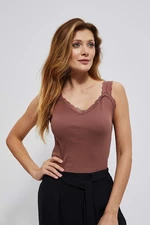 Cotton top with lace