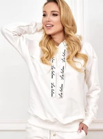 White sweatshirt Lalous BL-0442. R01