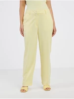 Light yellow women's pants VERO MODA Zelda - Women