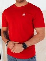 Men's red T-shirt with Dstreet print