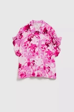 Women's patterned shirt MOODO - pink