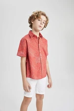 DEFACTO Boy Oversize Fit Polo Neck Short Sleeve Shirt