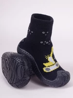 Yoclub Detské protišmykové ponožky pre chlapcov s gumovou podrážkou