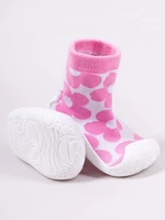 Yoclub Kids's Baby Girls' Anti-Skid Socks With Rubber Sole P3