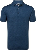 Footjoy Printed Floral Lisle Navy L Polo-Shirt