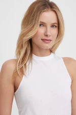 Bavlněný top Calvin Klein bílá barva, K20K206891